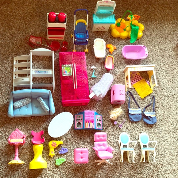 barbie stroller set